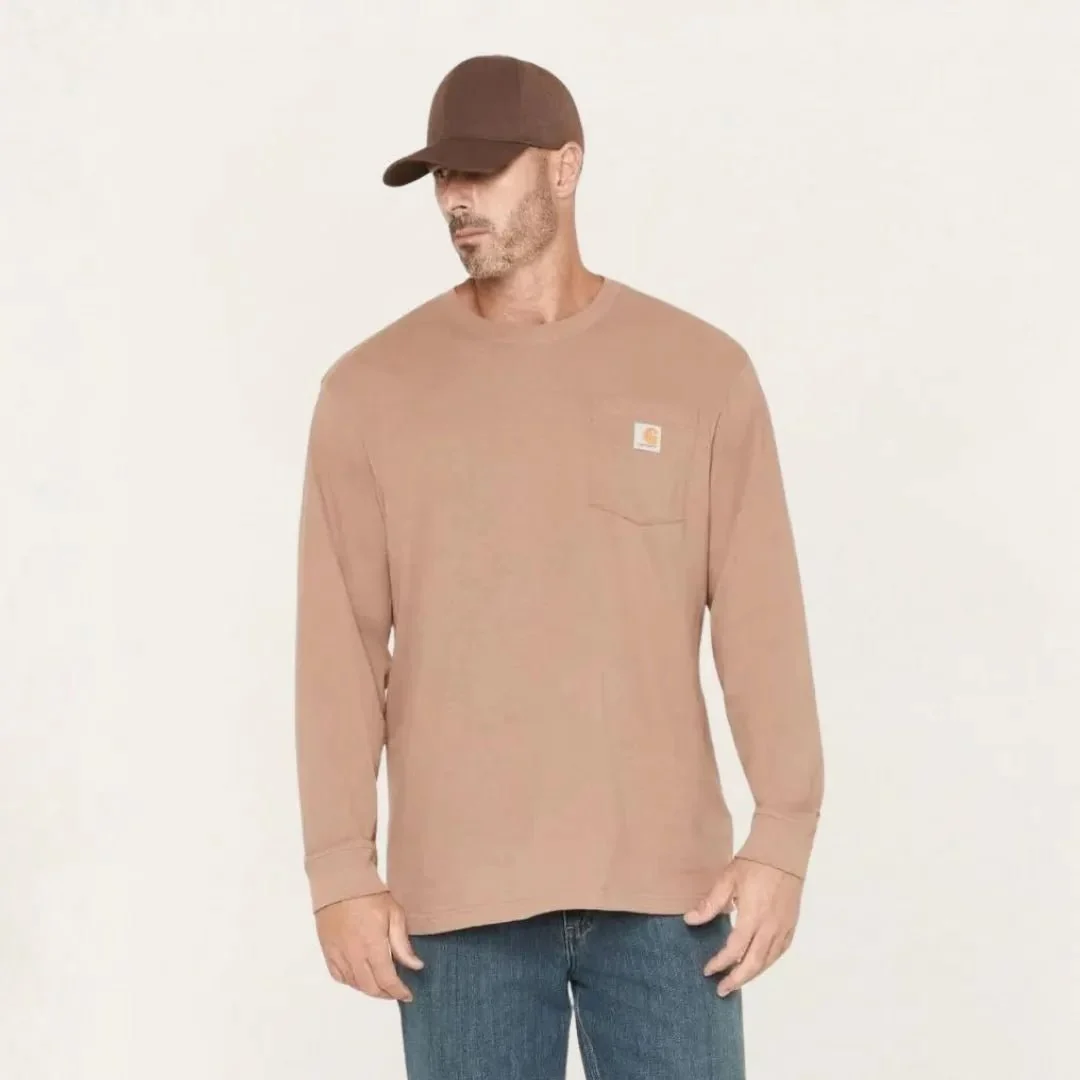 Carhartt Men's Loose Fit Heavyweight Long Sleeve T-Shirt with Pocket