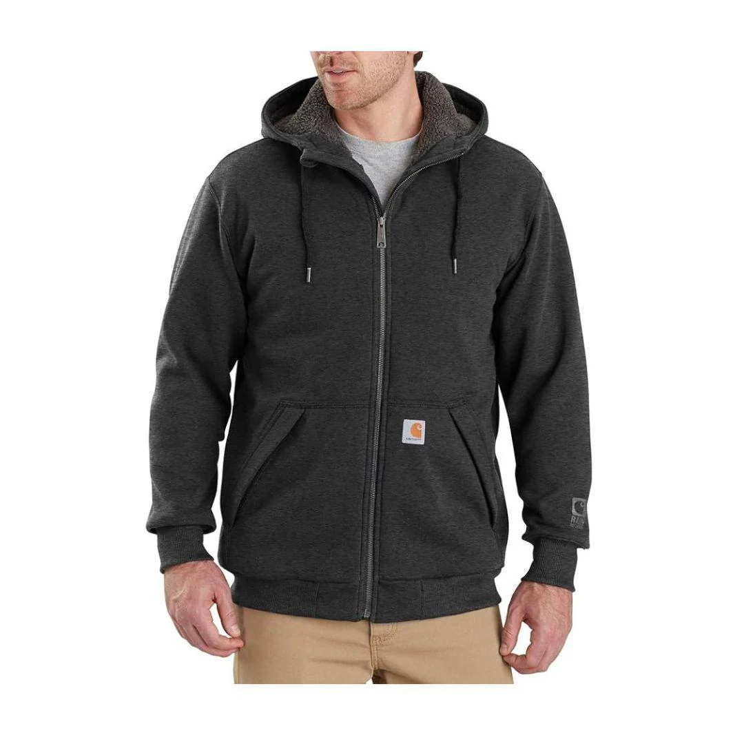 Carhartt Men's Rain Defender Hoodie Relaxed Fit Midweight Sherpa Full Zip 103308 - Image 48