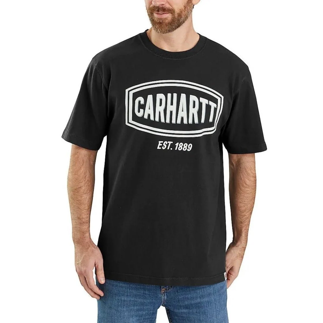 Carhartt Men's T-Shirt Loose Fit Logo Graphic