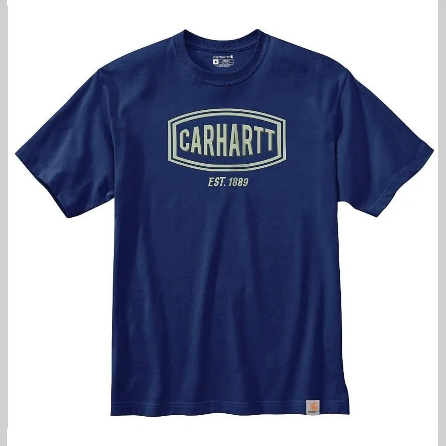 Carhartt Men's T-Shirt Loose Fit Logo Graphic - Image 2