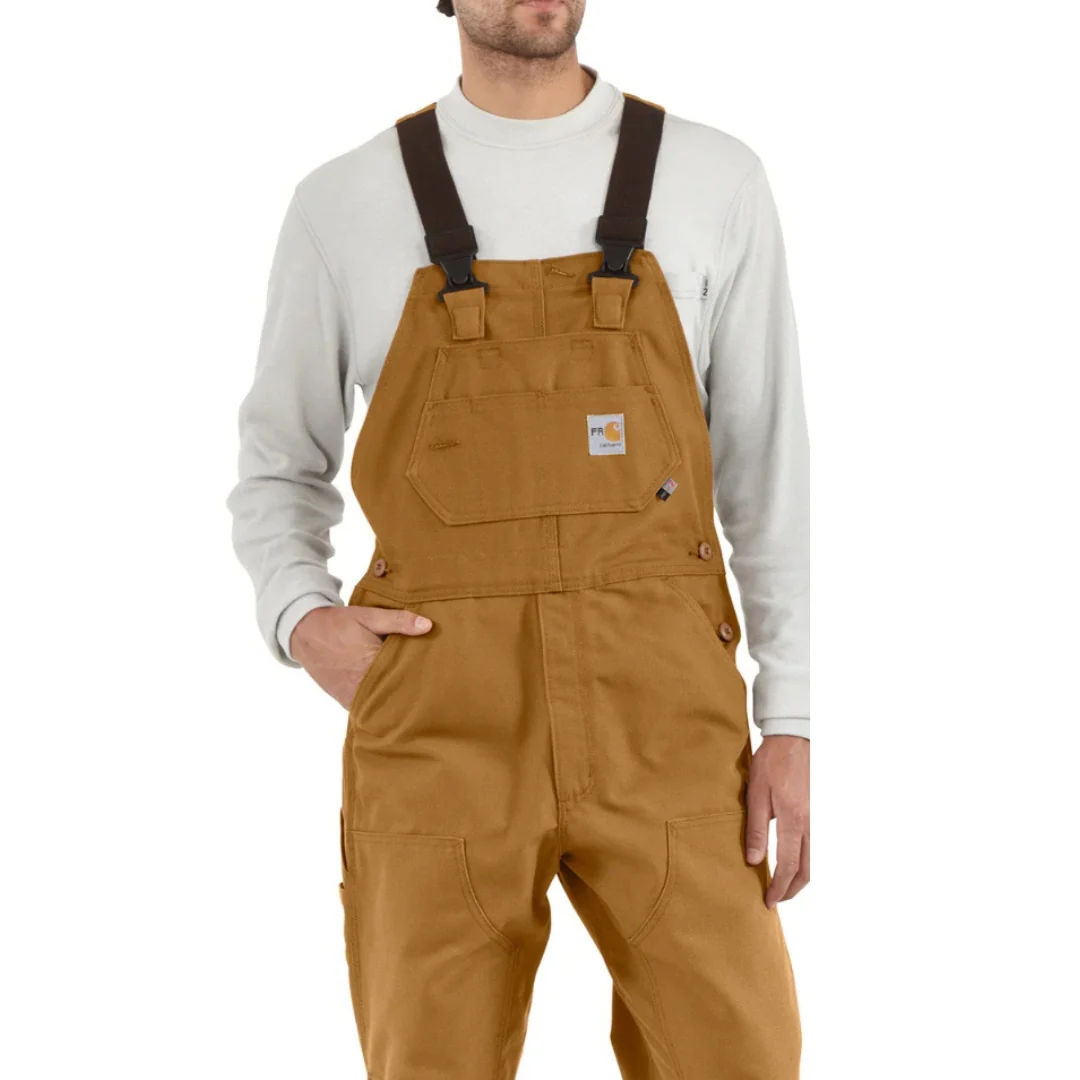 Carhartt Men's Bib Overalls FR Flame Resistant Unlined - Image 2