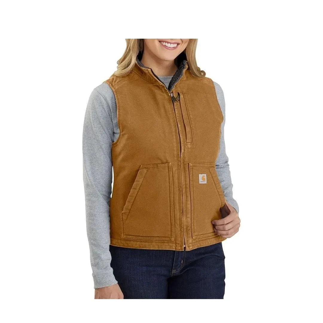 Carhartt Women's Vest Sherpa Lined Washed Duck 104224 - Image 20