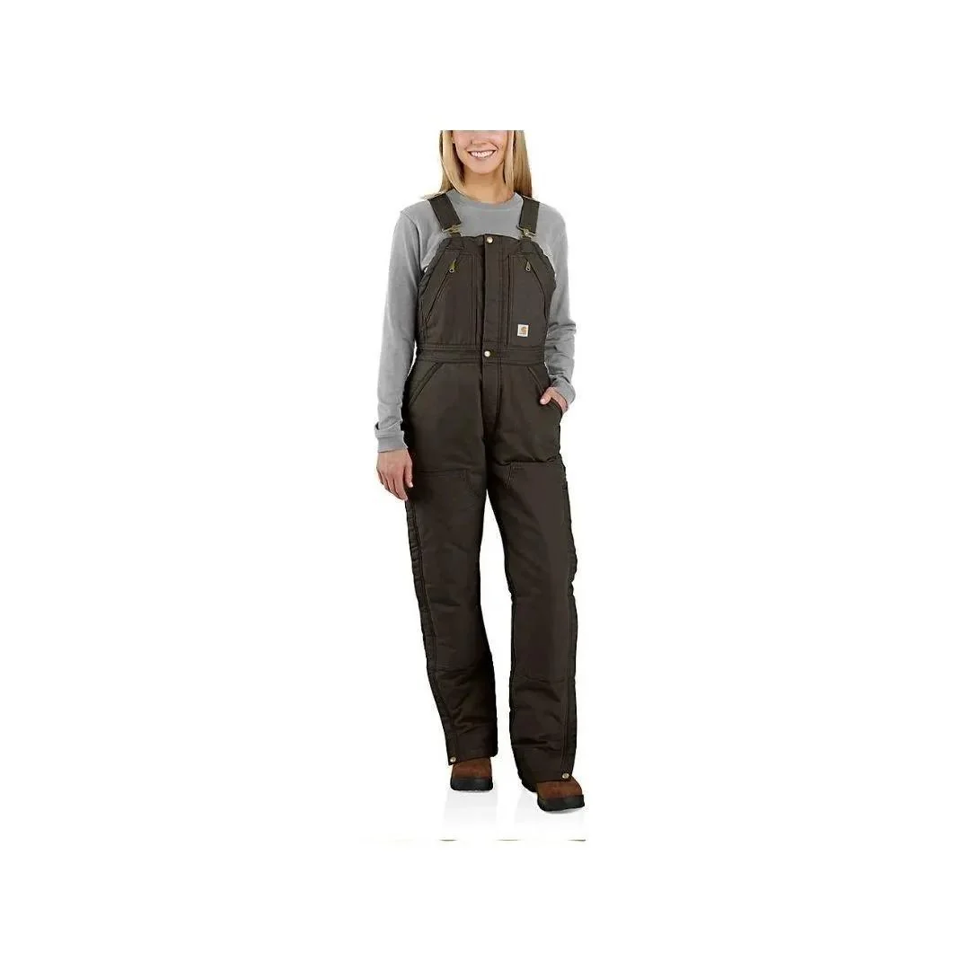 Carhartt Women’s Bib Overalls Insulated Loose Fit Washed Duck - Image 53
