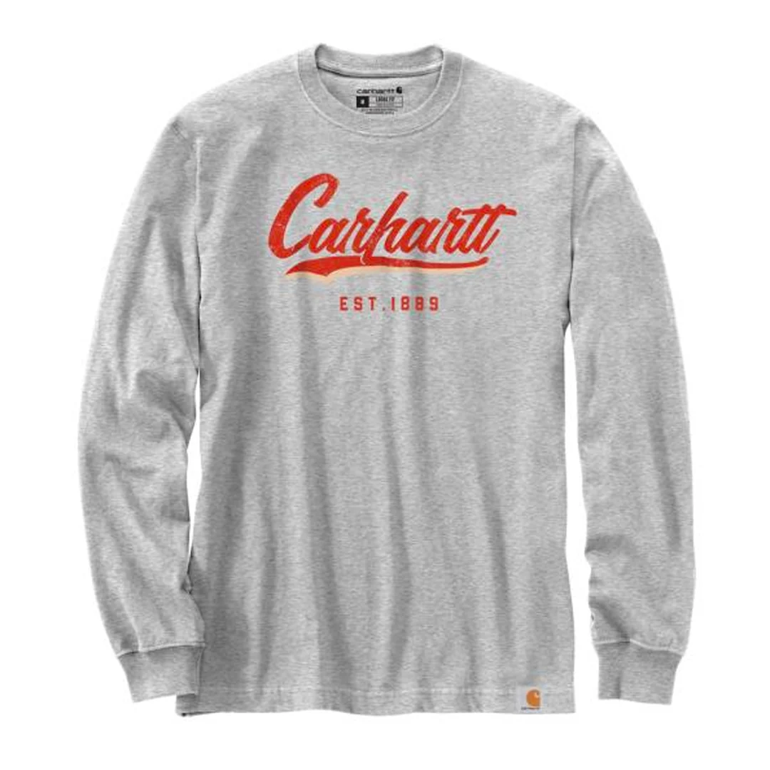 Carhartt Women's Loose Fit Heavyweight Long-Sleeve Hand-Painted Graphic T-Shirt - Image 9