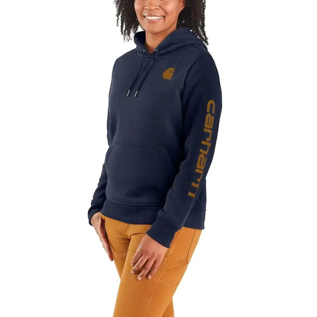 Carhartt Women's Hoodie Relaxed Fit Graphic Pullover Seasonal Colours - Image 17