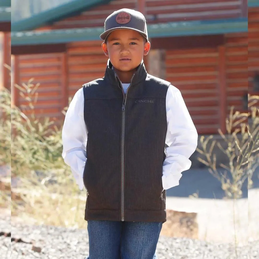 Cinch Boy's Bonded Vest Brown