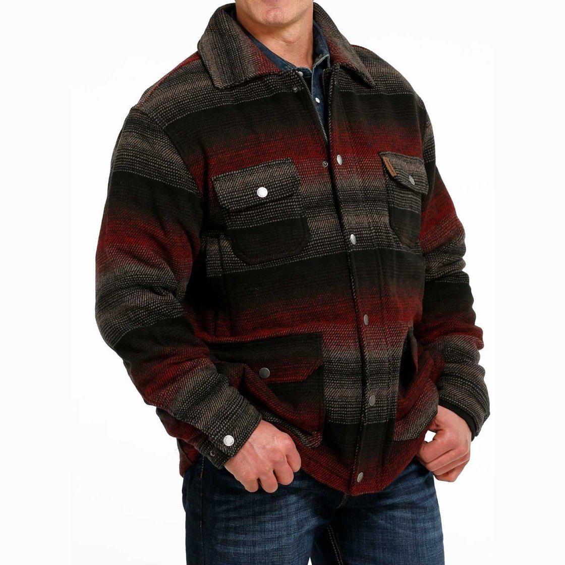 Cinch Men’s Jacket Frontier Poly-Wool Twill Snaps