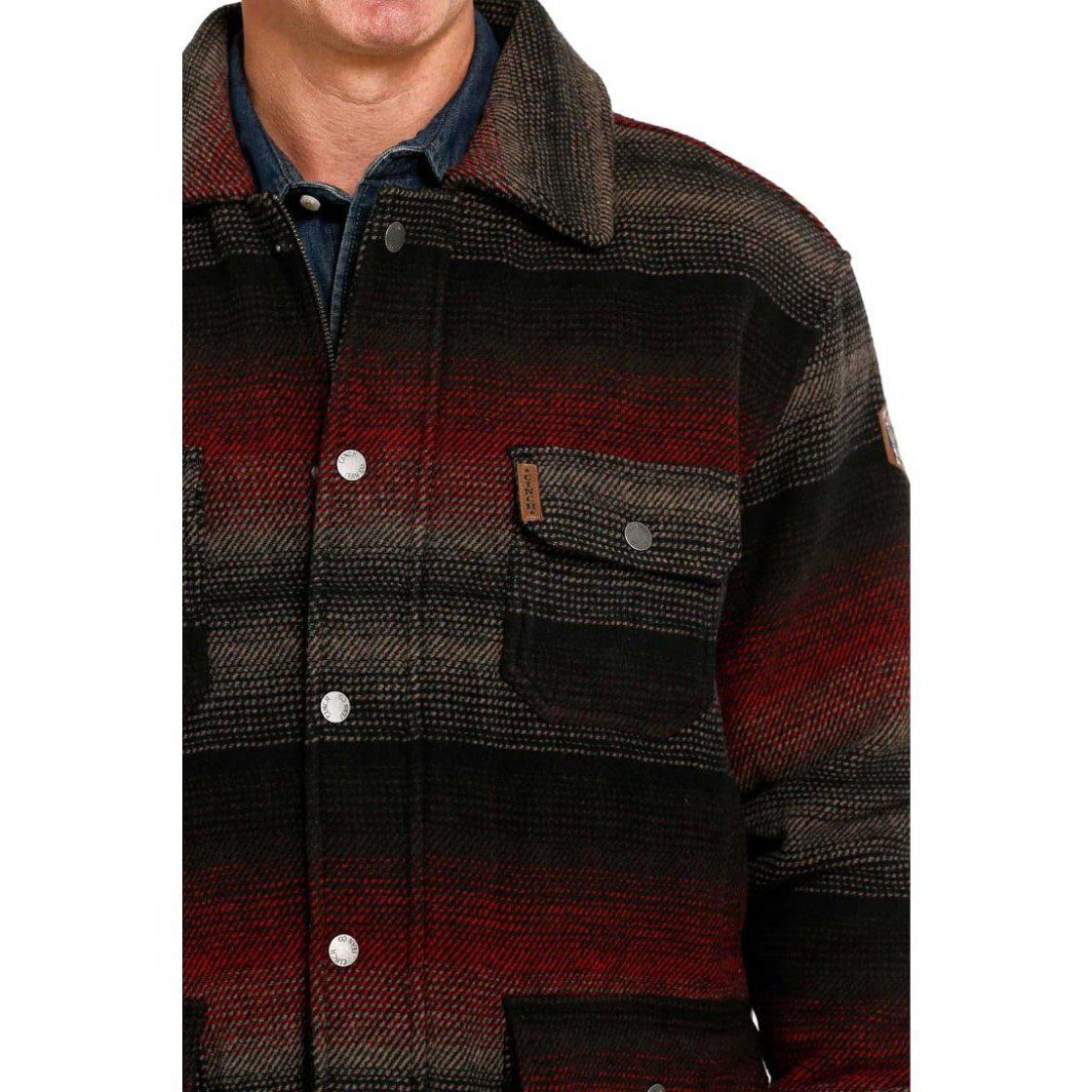 Cinch Men’s Jacket Frontier Poly-Wool Twill Snaps - Image 2