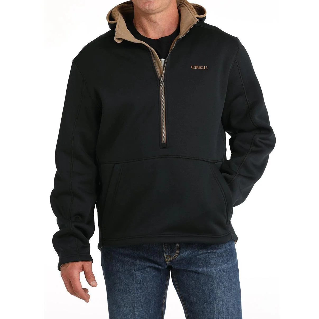 Cinch Men's Patriarch Sherpa Lined Hoodie In Black - CLEARANCE