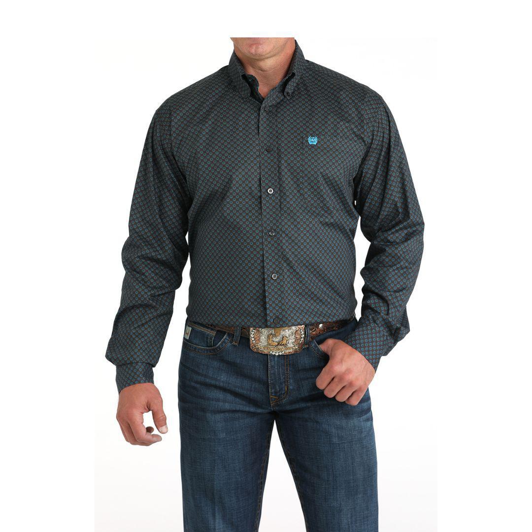 Cinch Men's L/S Button Down print shirt classic fit - Image 5