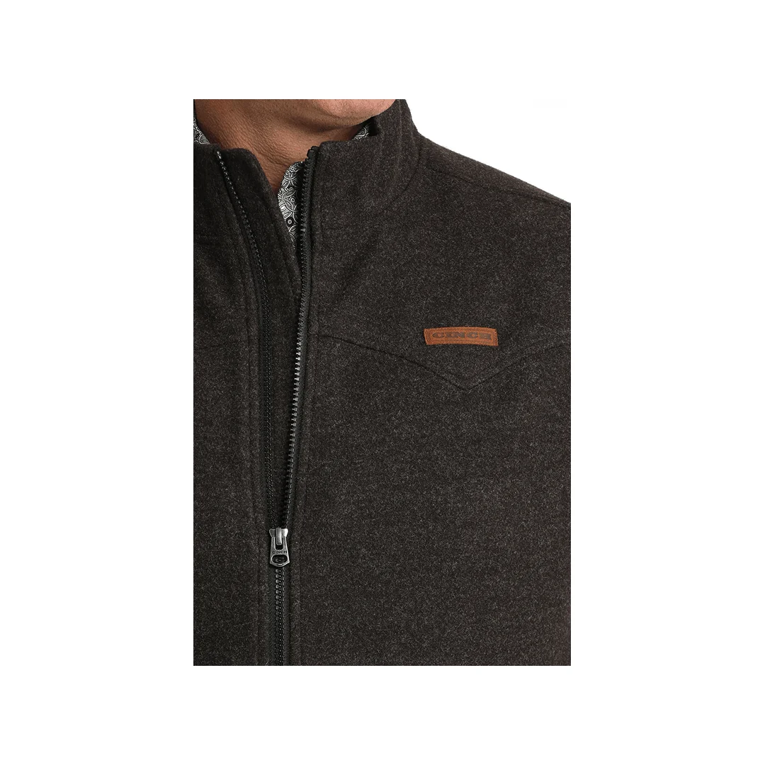 Cinch Men's Soft Fleece Brown Vest - Image 2