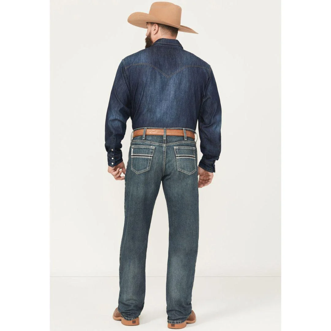 Cinch Men's White Label Relaxed Fit Dark Wash Jean - Image 2