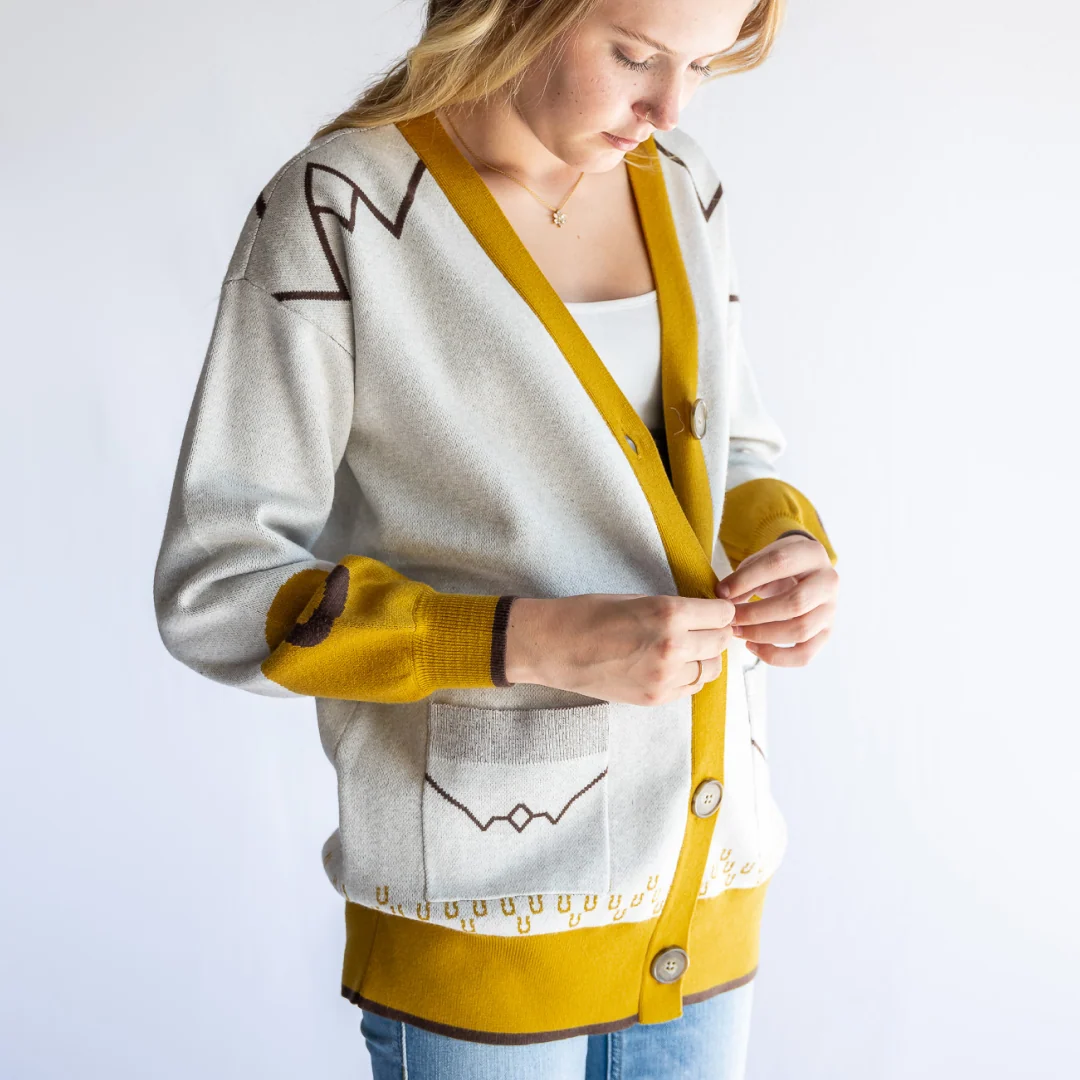 Cruel Denim Women’s Sweater Knit Boyfriend Fit Cardigan - Image 3
