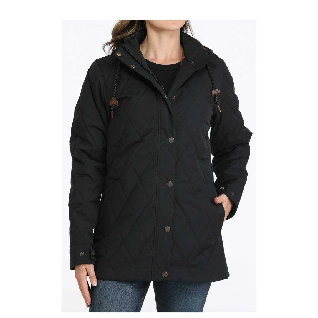 Cinch Women's Barn Coat Black-CLEARANCE - Image 3