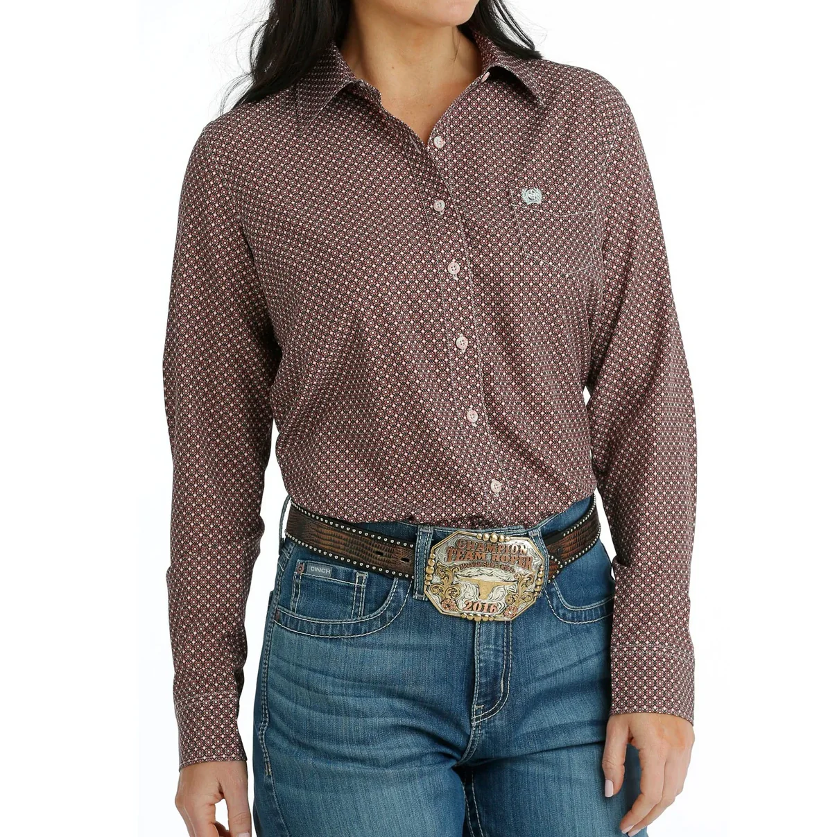 Cinch Women's ArenaFlex Button Down Long Sleeve Western Shirt - Image 2