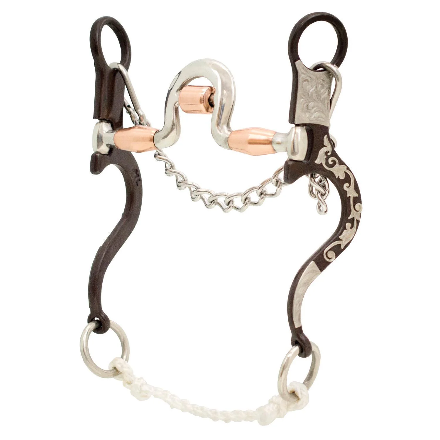 Cowboy Tack Tyler Magnus Series Loose Ring Port Spoon Bit
