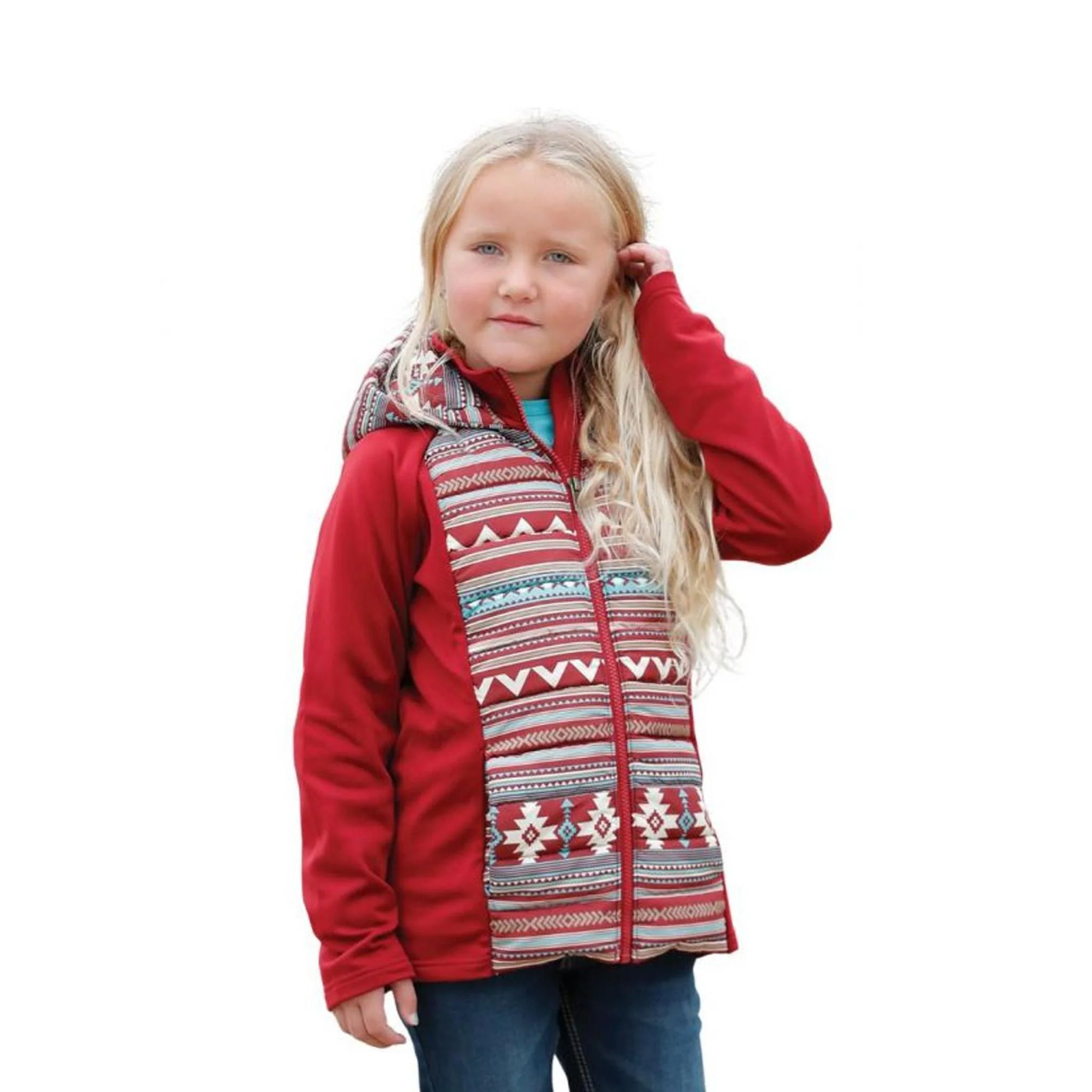 Cruel Girl's Hybrid Jacket Red - CLEARANCE - Image 2