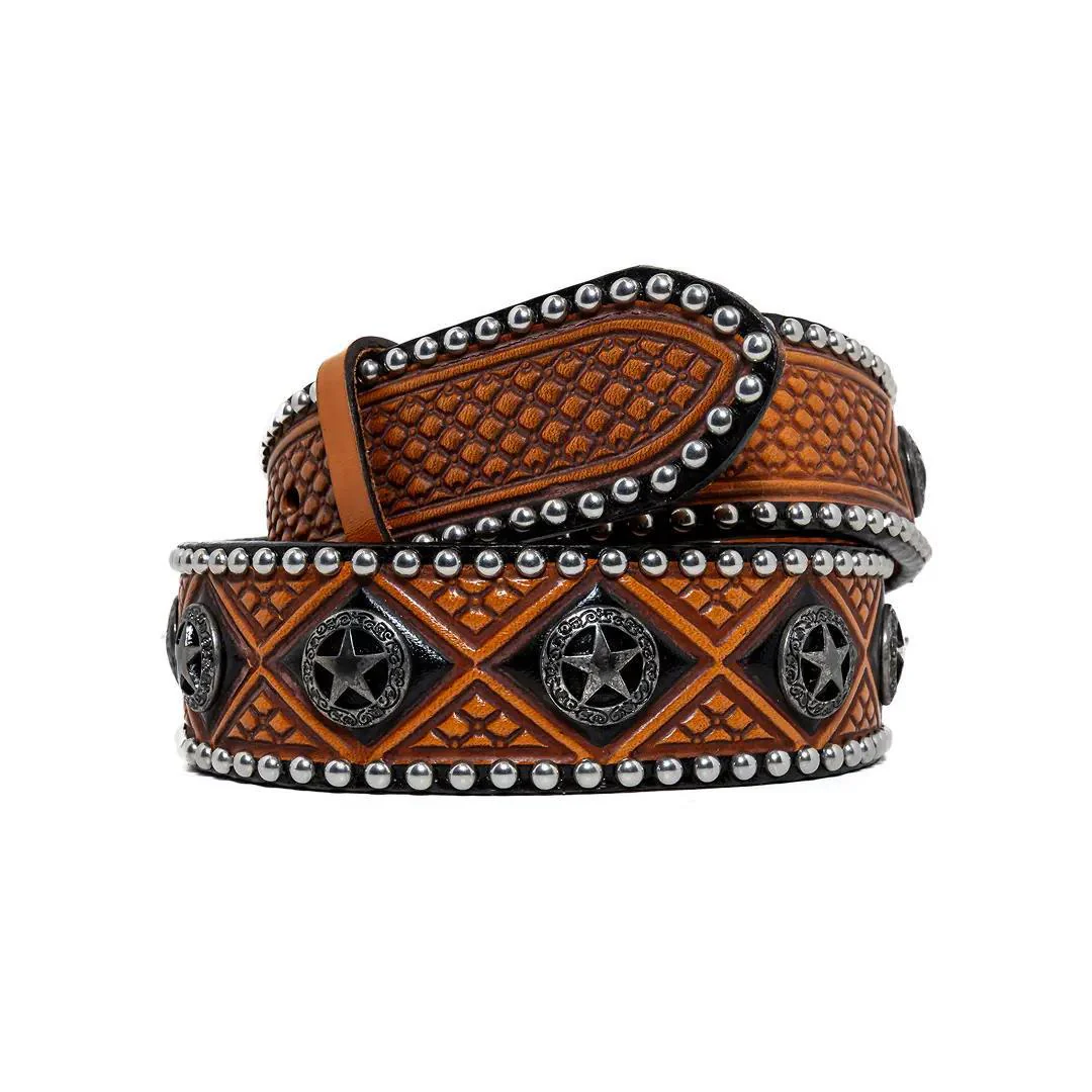 Double J "Lone Star Legacy" Tooled Leather Belt