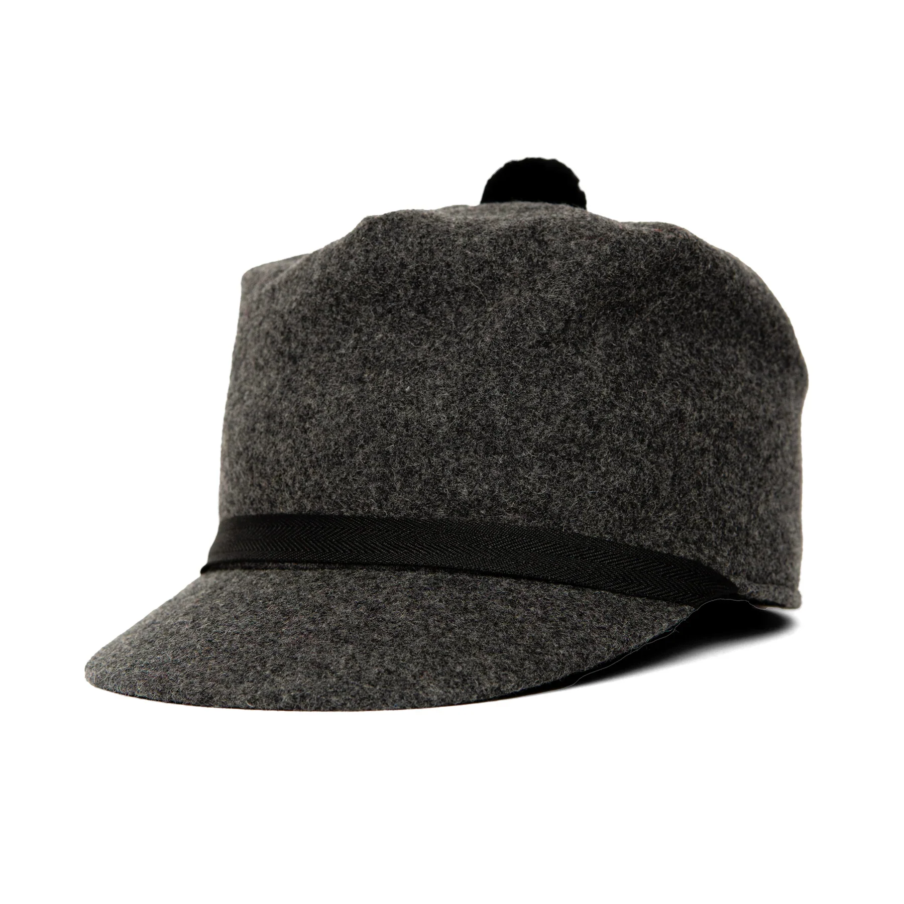 Crown Cap Unisex Melton Wool Stockman Cap - Image 7