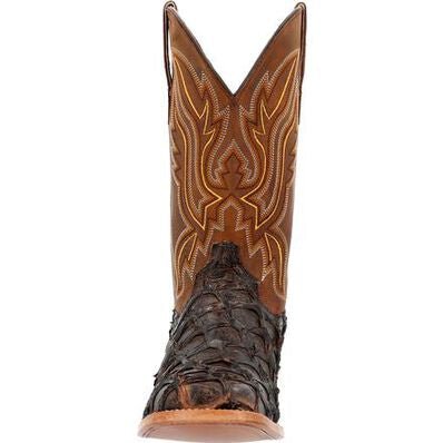 Durango® Men’s Premium Exotics Dark Brown Pirarucu Western Boot - Image 3