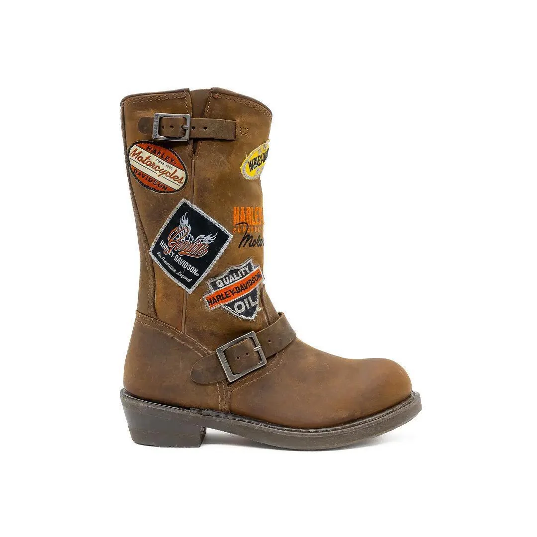 Harley Davidson Women’s Brooklyn Patch Brown - Clearance - Image 8