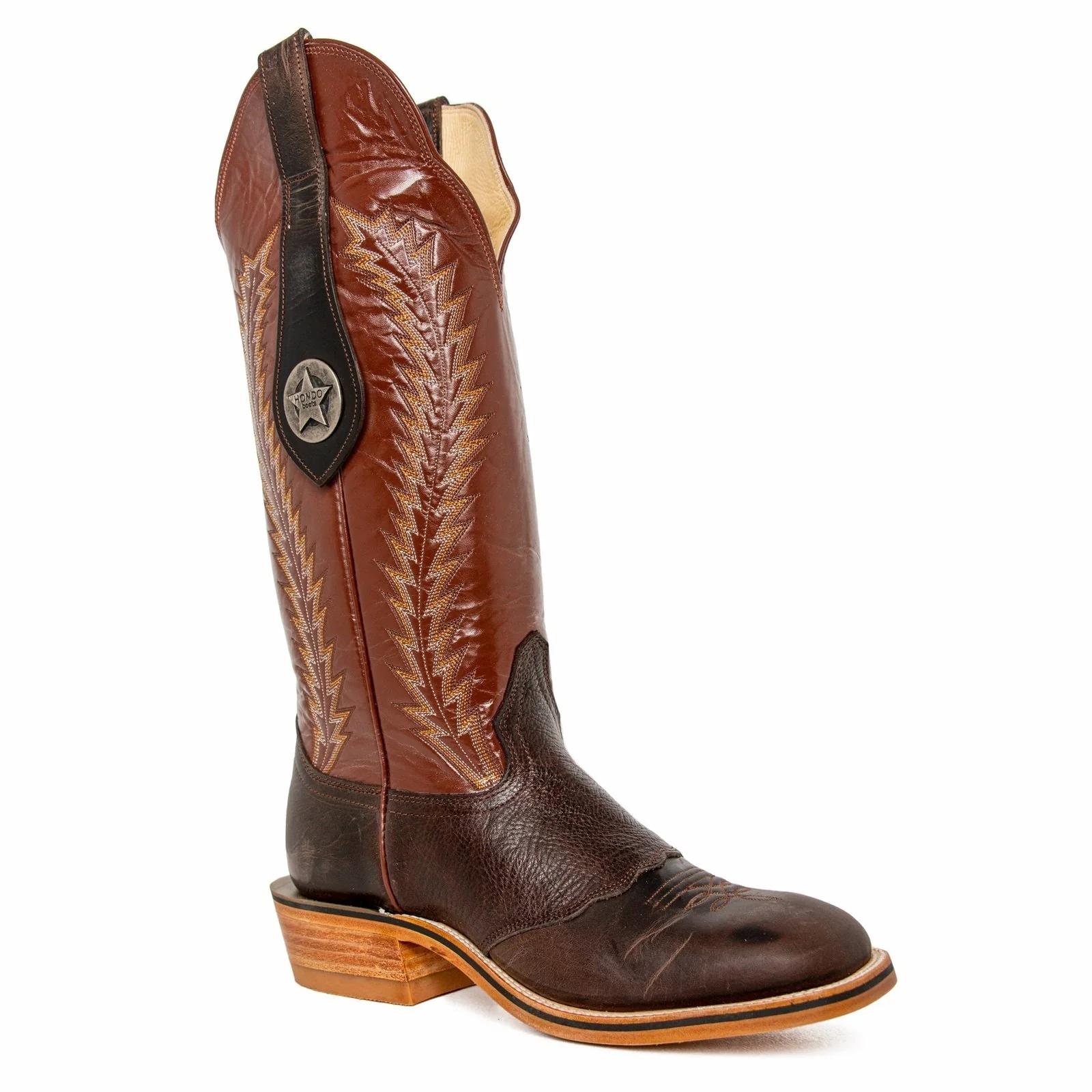 Hondo Men’s Cowboy Boots 13" Cowboy Heel, Square Toe