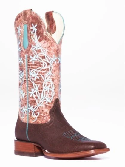 Hondo Women’s Cowgirl Boots 13" Cocoa/Cognac - Image 8