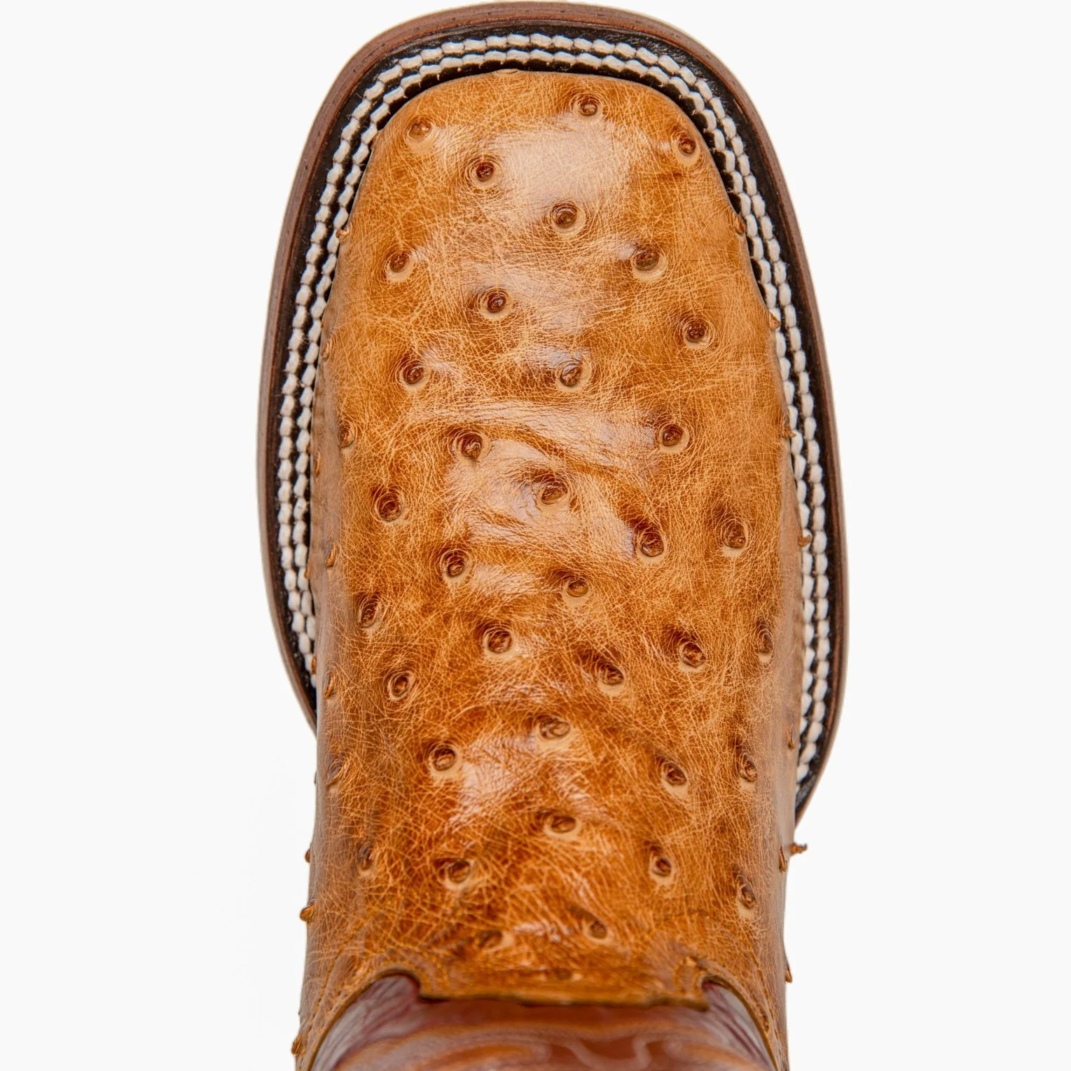 Hondo Women’s Cowgirl Boots 13" Umber Exotic Ostrich - Image 4