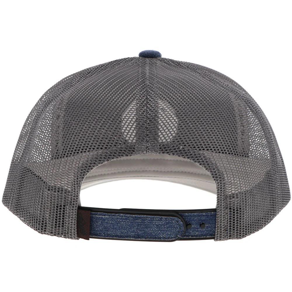 Hooey "Blush" Denim/Grey Trucker Hat - Image 3