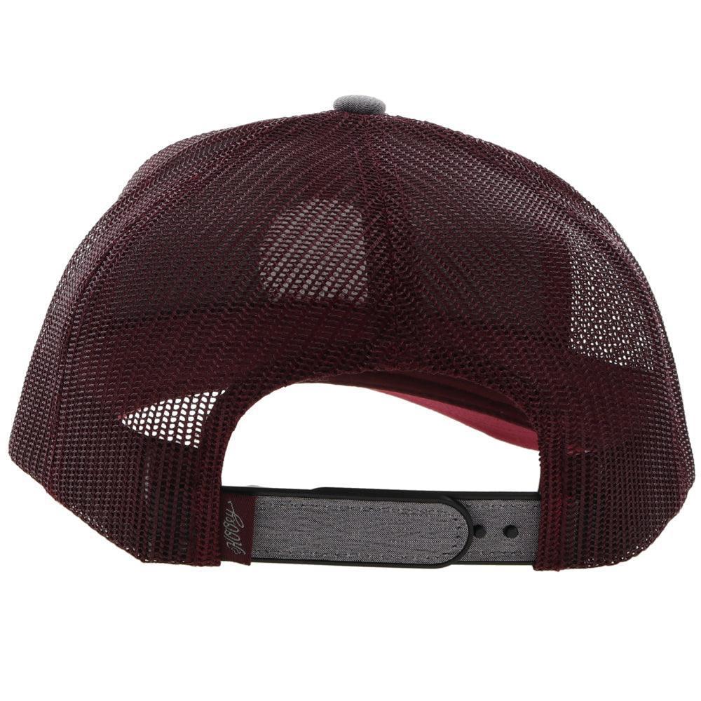 Hooey "Blush" Grey/Burgundy Trucker Hat - Image 2
