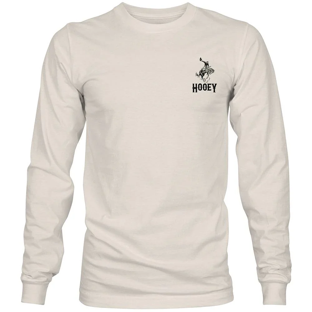 Hooey "Cheyenne" Cream Long Sleeve T-Shirt - Image 2