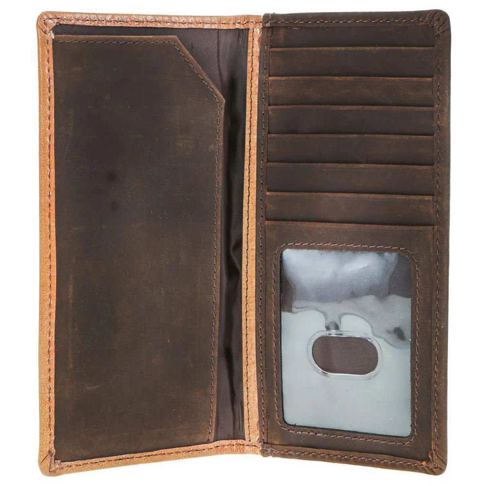 Hooey "Gambler" Tan Playing Card Embossed Rodeo Wallet - Image 2
