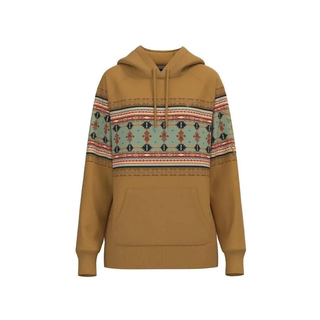 Hooey Ladies "Legendary Hoody" Tan w/Thunderbird Pattern - Image 5