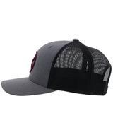 Hooey "O Classic" Grey/Black With Maroon Logo Ball Cap - Image 2