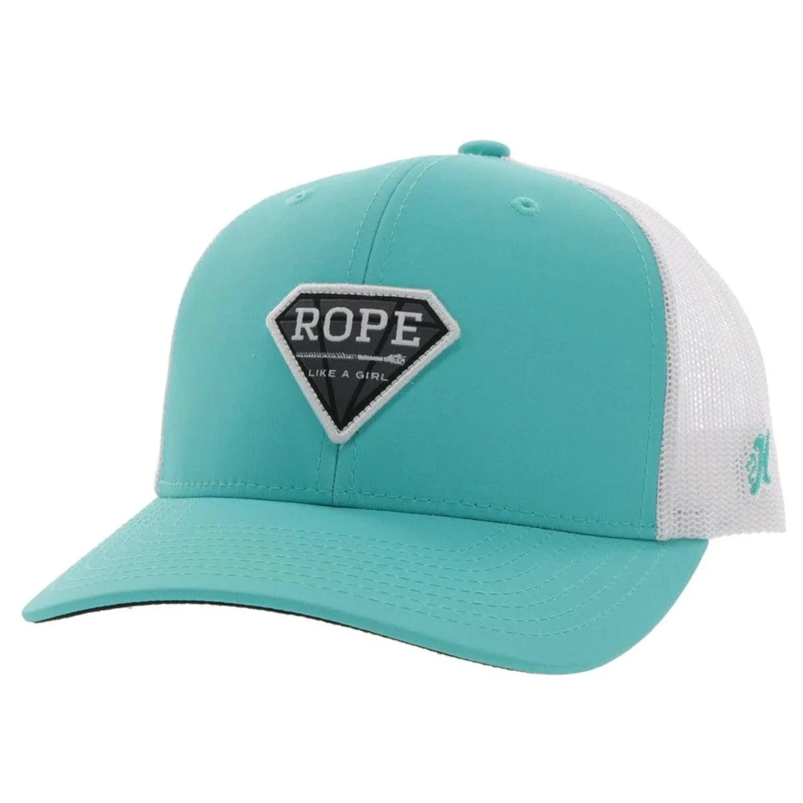 Hooey Women’s “Rope Like A Girl” Cap Trucker 6 Panel Curved