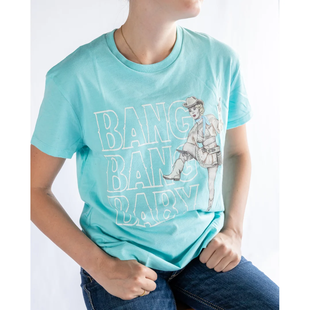 Hooey Women's "Bang Bang Baby" T-Shirt Turquoise - CLEARANCE - Image 5