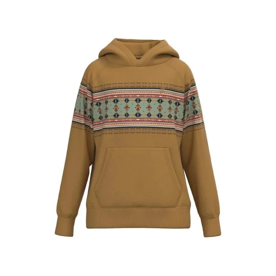 Hooey Youth "Legendary Hoody" Tan w/Thunderbird Pattern - Image 2