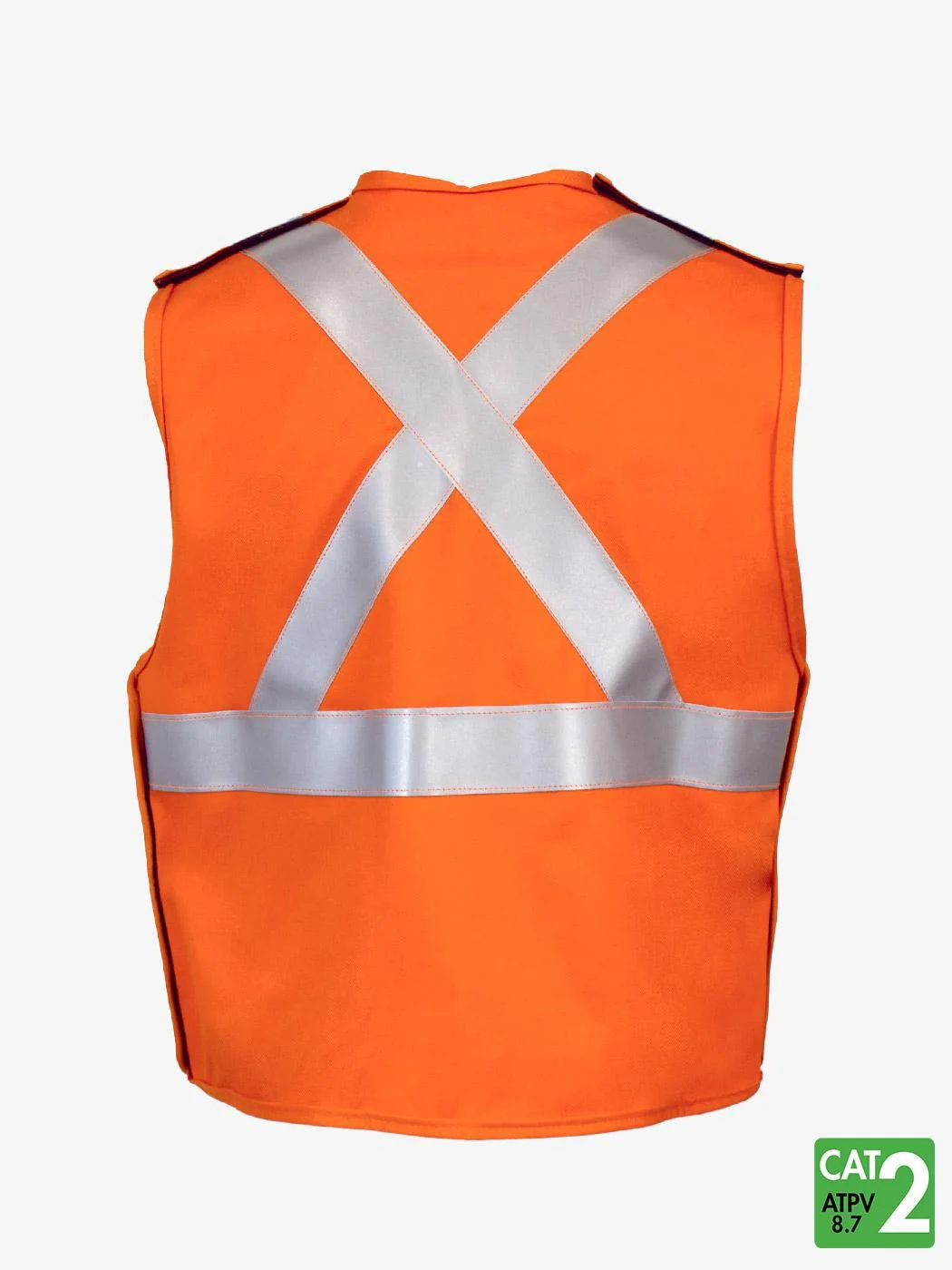 IFR Ultrasoft 7oz Flame Resistant Hi-Vis Yard Vest - Image 2