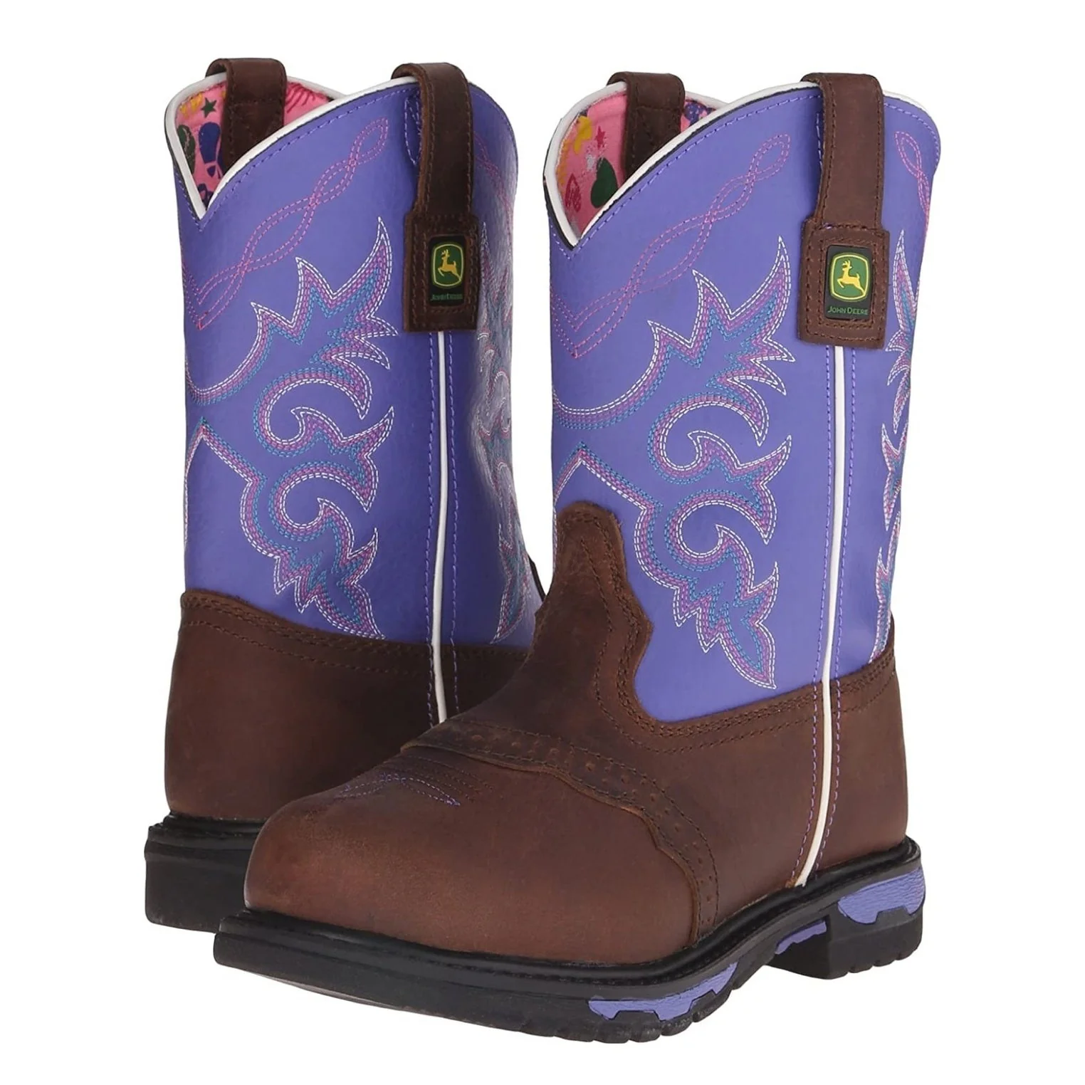 John Deere Kid’s Boots Leather Pull-On - Image 2