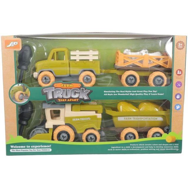 JT International Toy Truck & Combine Set