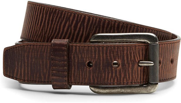 Justin Men’s Belt Leather Distressed Matte Bomber Brown - Image 14