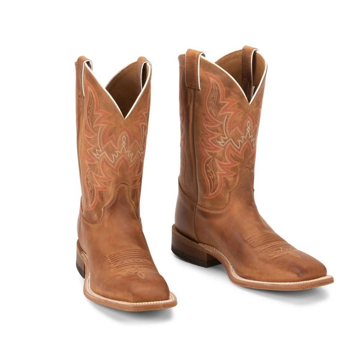 Justin Men's 11" Austin Western Boots Cognac - Image 54