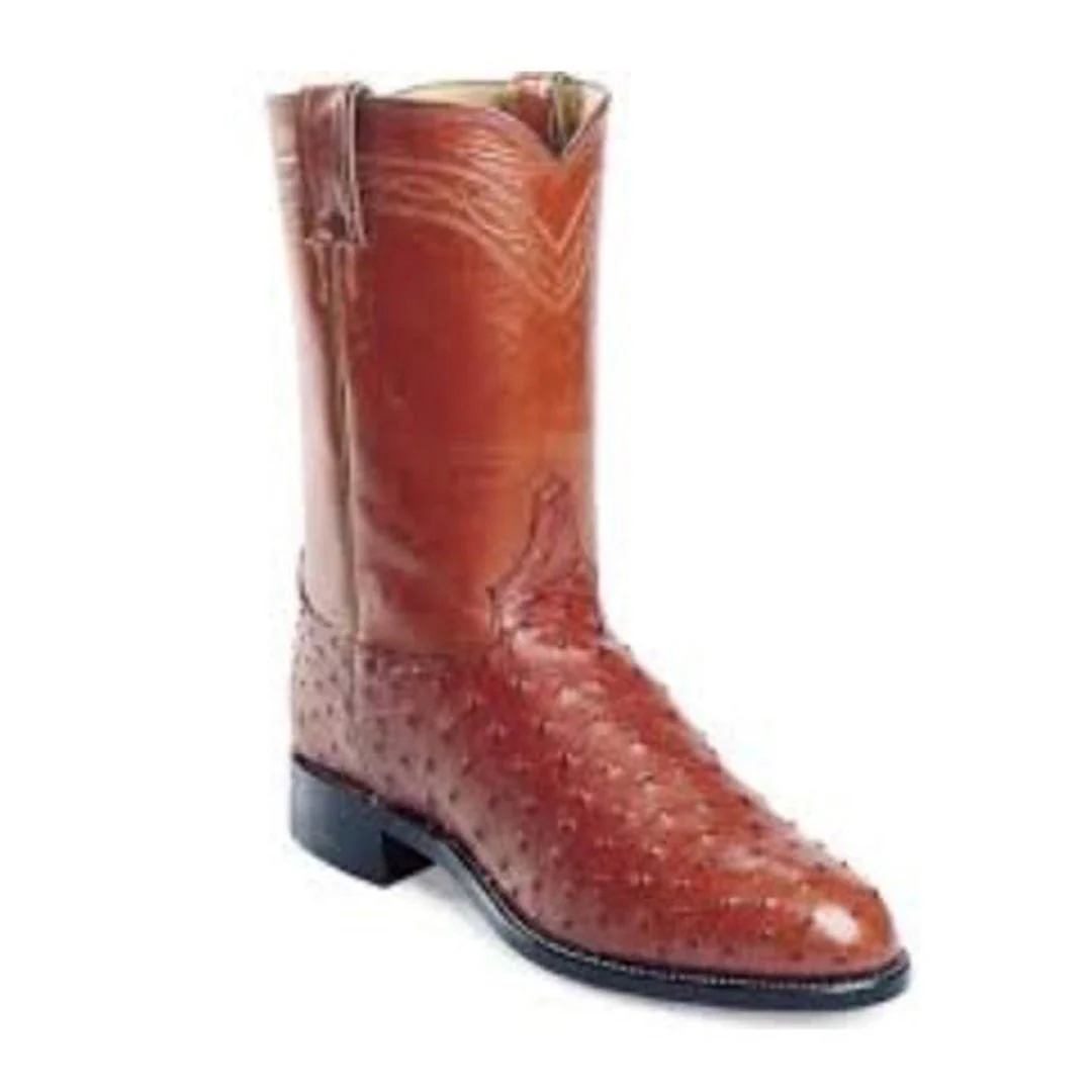 Justin Men's Cowboy Boots Exotic Ostrich -CLEARANCE