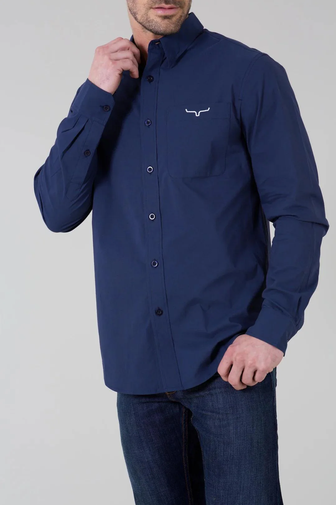 Kimes Ranch Men's Team Long Sleeve Dress Shirt - Image 15