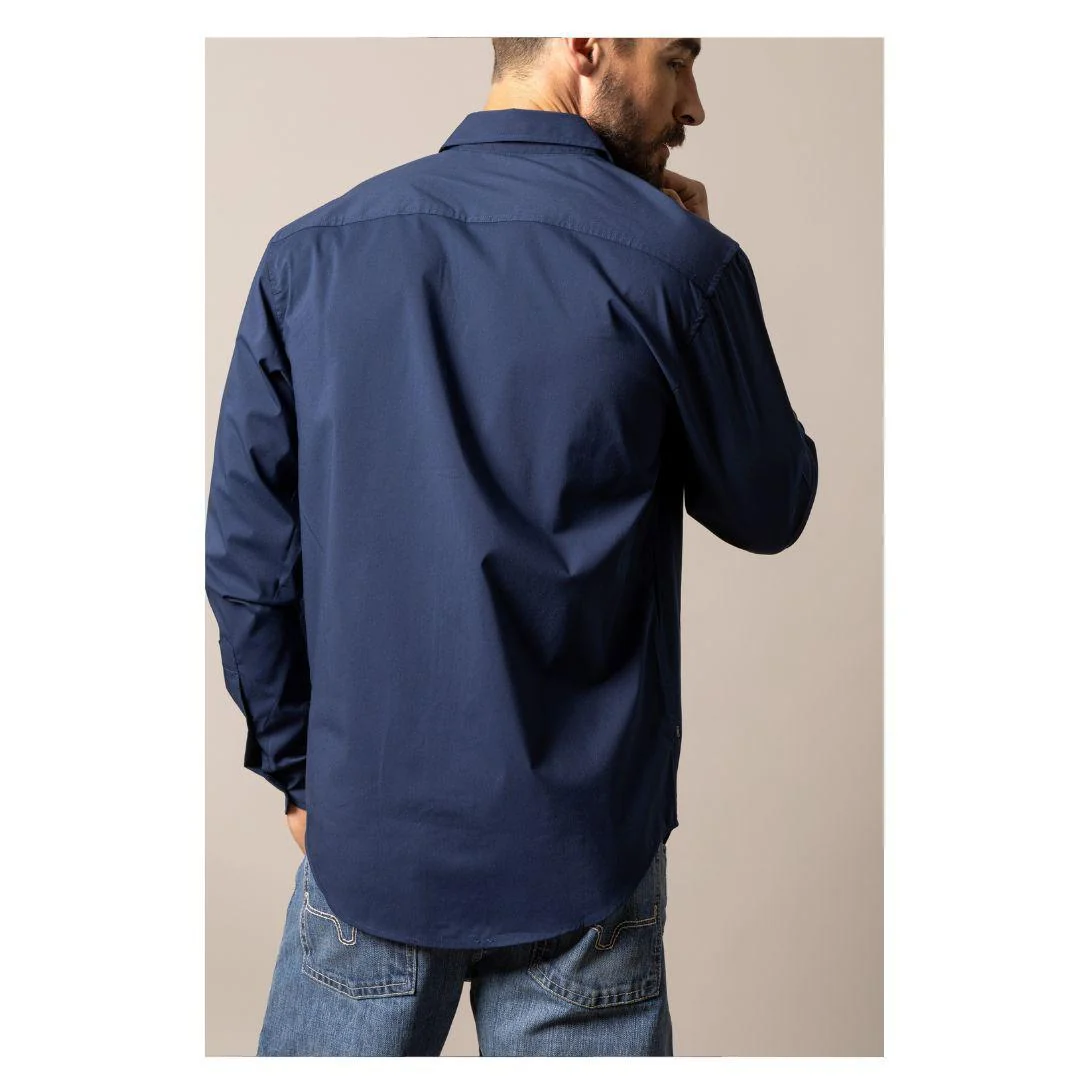 Kimes Ranch Men's KR Team Shirt Navy/Grey/Black - Image 3