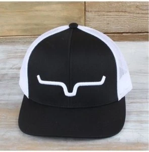 Kimes Ranch Cap Weekly Trucker Mid Profile Black/White