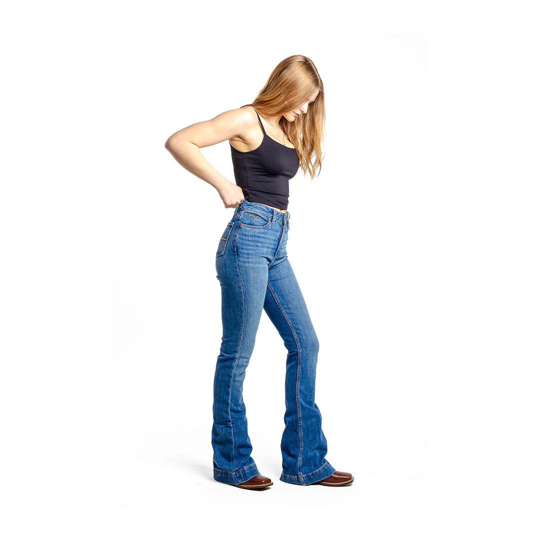 Kimes Ranch Women’s Jennifer Trouser Mid Wash Jean