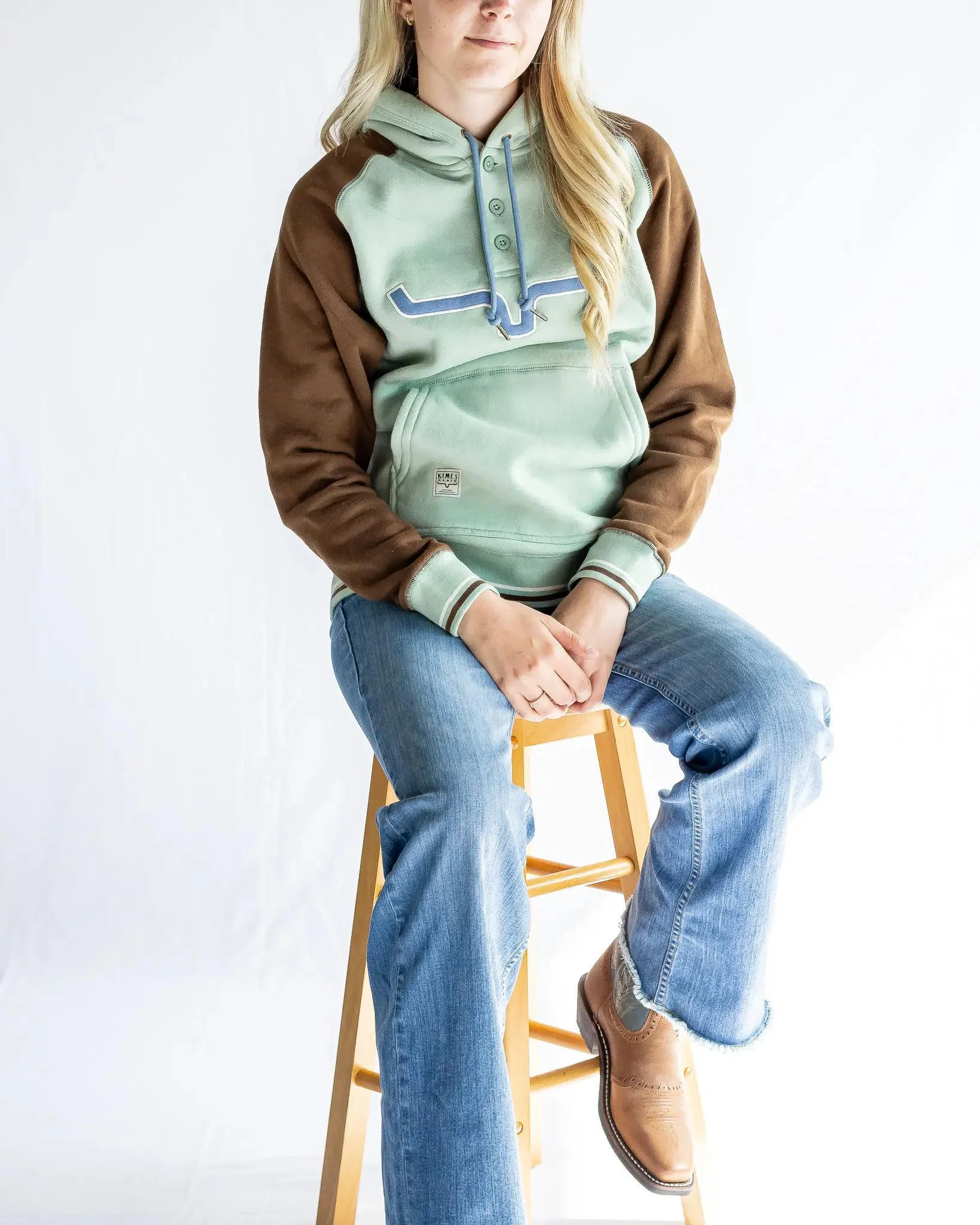 Kimes Ranch Women's Amigo Hoodie Matcha -CLEARANCE