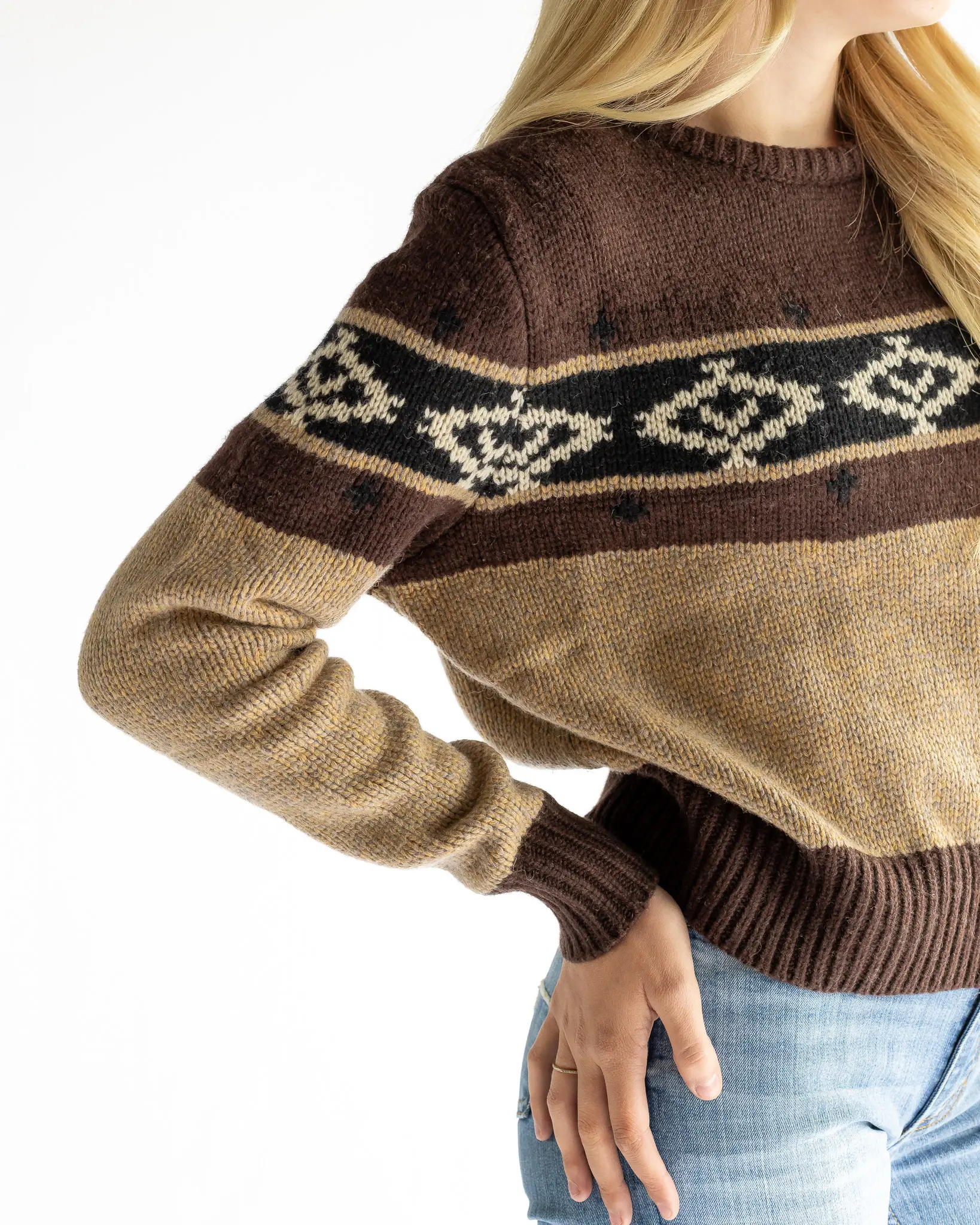 Kimes Ranch Women's Chama Crew Sweatshirt Brown - Image 4