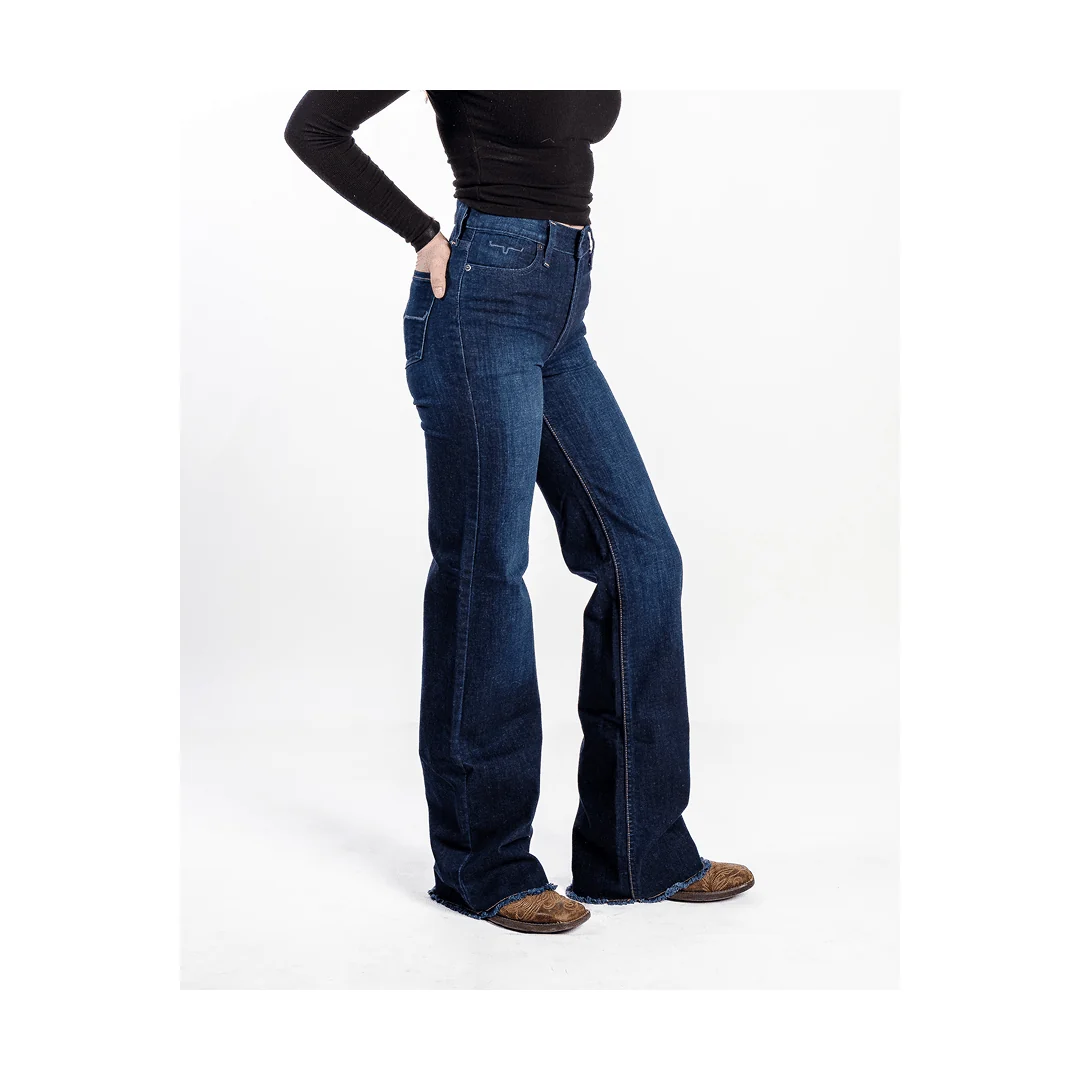 Kimes Ranch Olivia Wide Leg High-Rise Jean Dark Wash Women's - Image 5